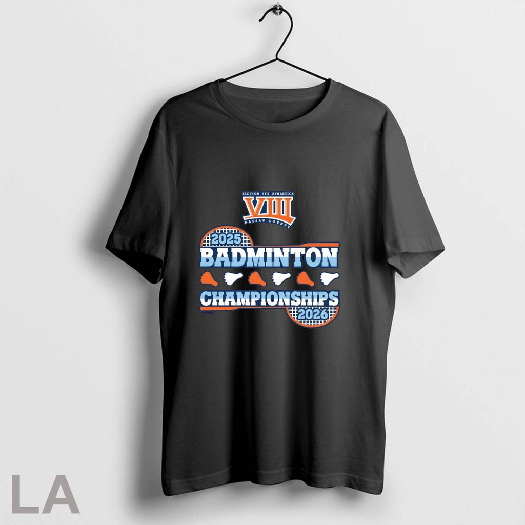 Original 2025 2026 Nysphsaa Section Viii Badminton Championships Logo