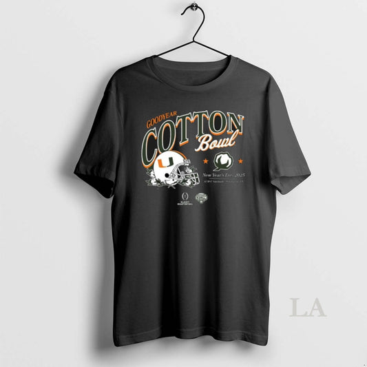 Original 2025 Cotton Bowl Miami Canes Helmet Bound T-Shirts, Hoodie, Sweatshirt | WearSparks.com