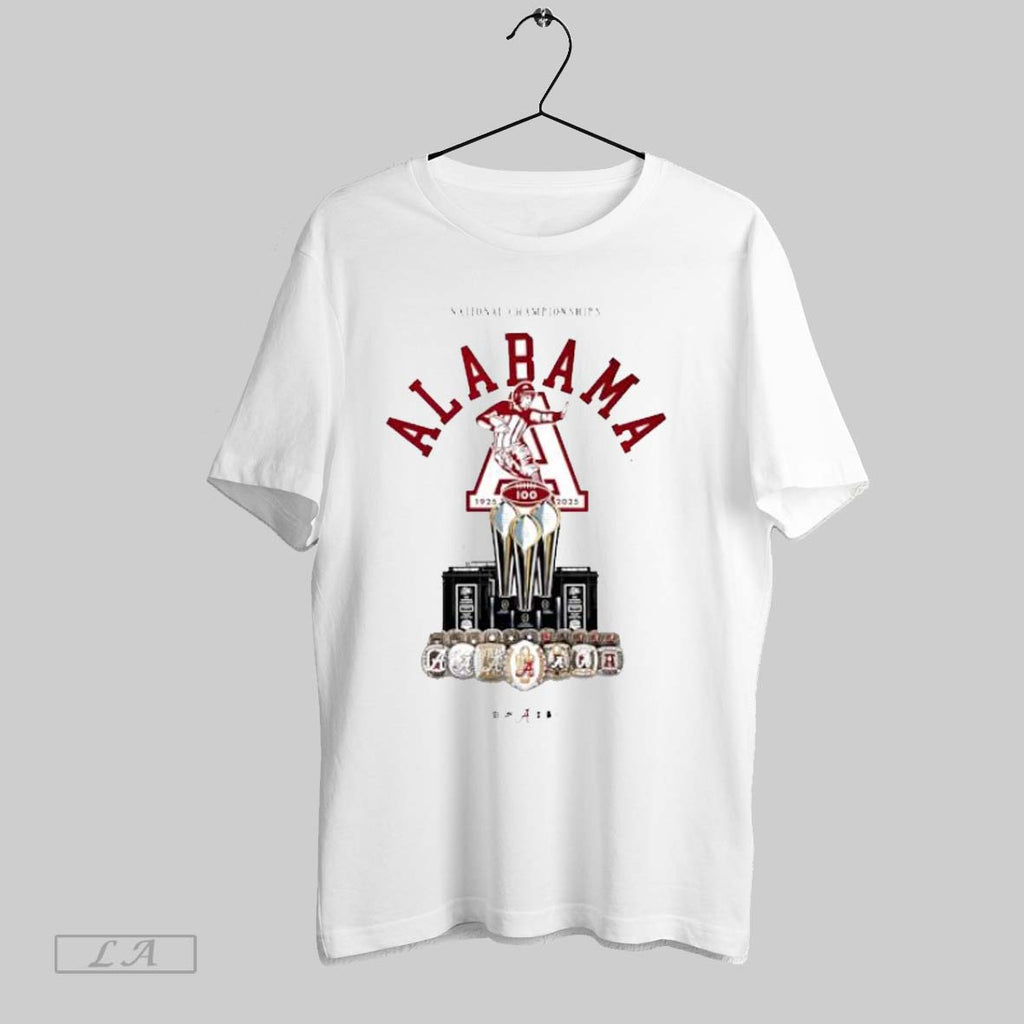 Original Alabama Crimson 100 Years Of National Championships