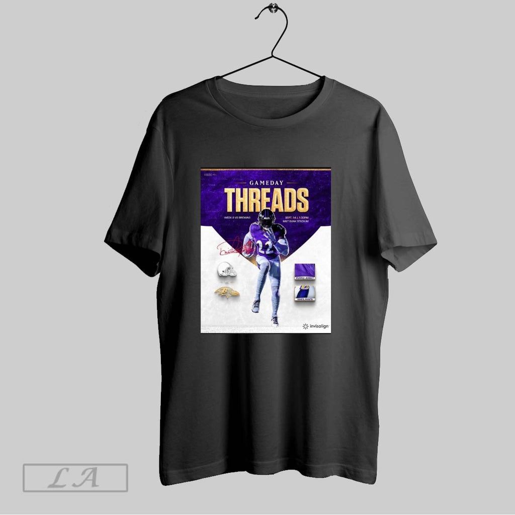 Original Baltimore Ravens Vs Browns Gameday Threads September 14 2025 Mt Bank Stadium Signature Poster