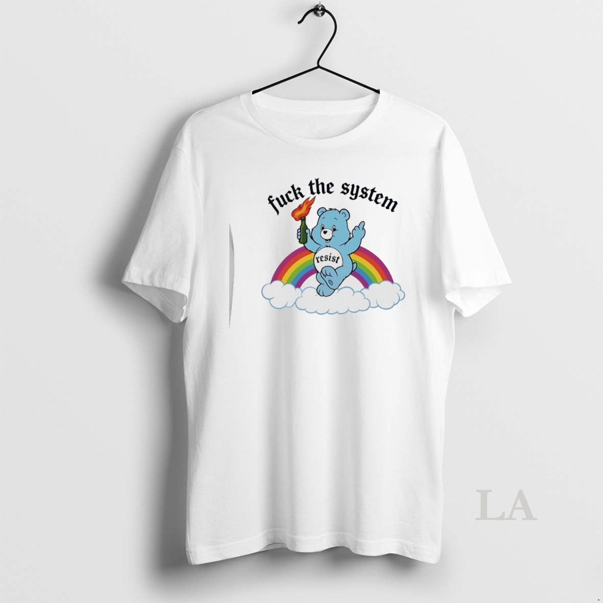 Original Bear Fuck The System Resist Rainbow