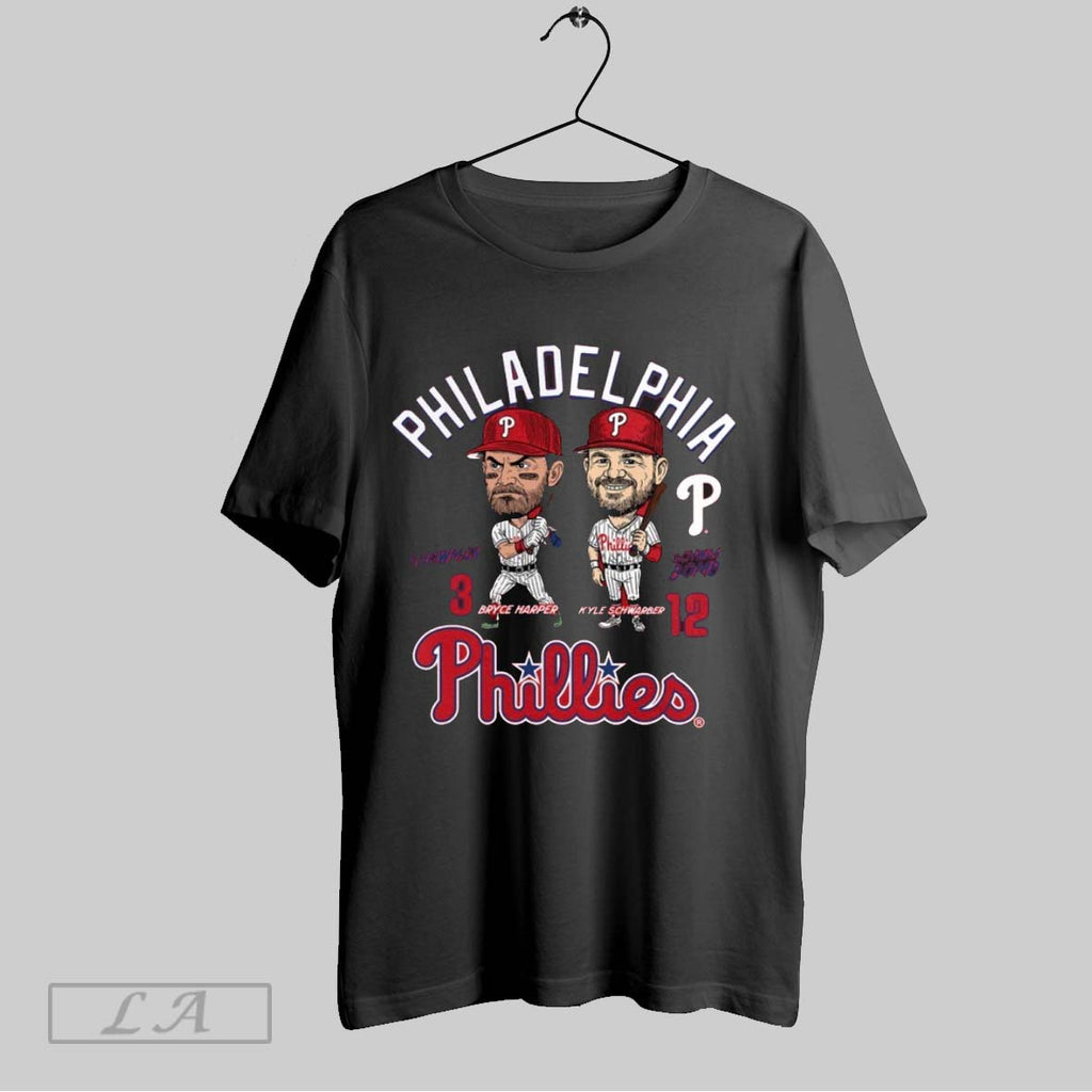 Original Bryce Harper Kyle Schwarber Philadelphia Phillies Caricature Player Duo
