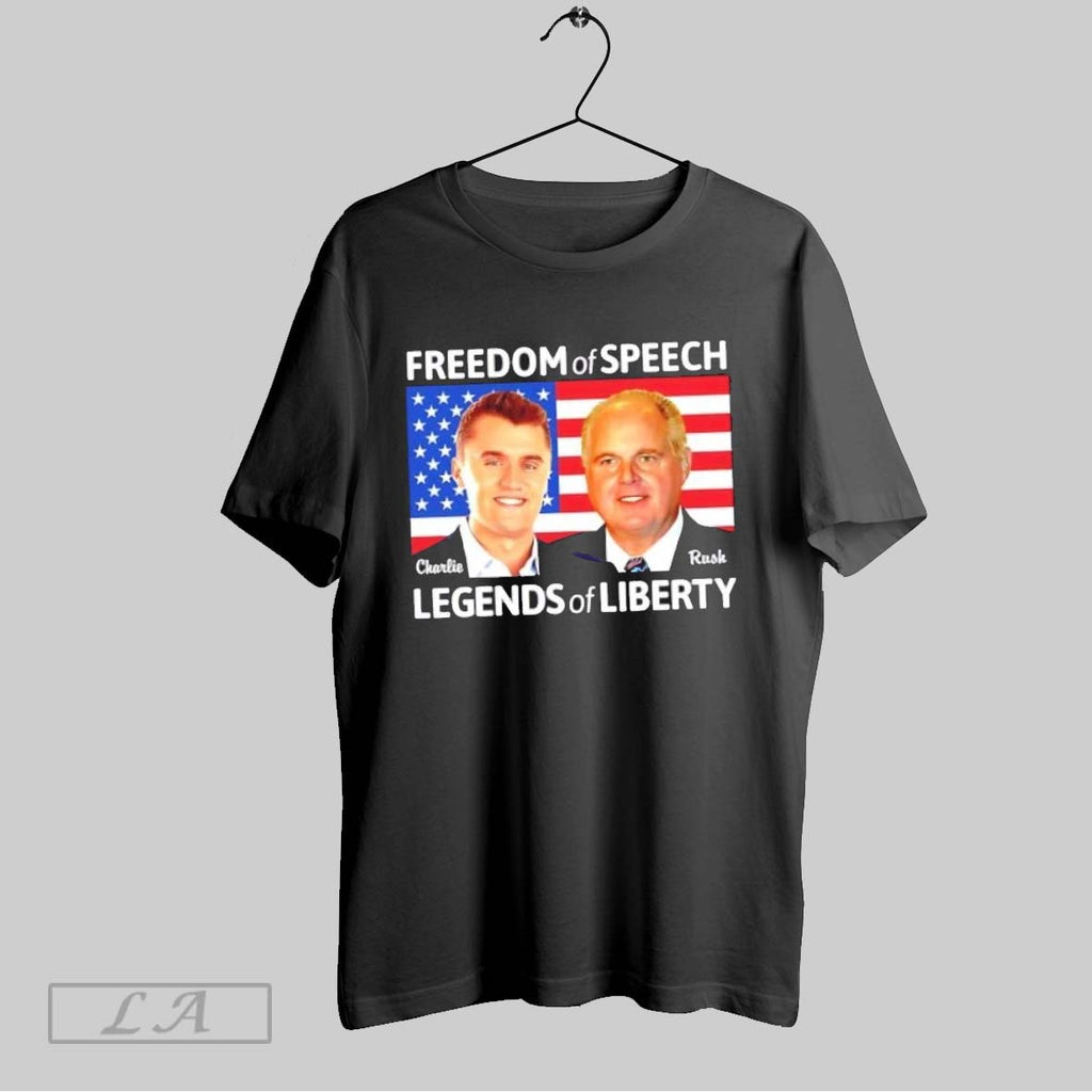 Original Charlie Kirk Rush Limbaugh Freedom Of Speech Legends Of Liberty