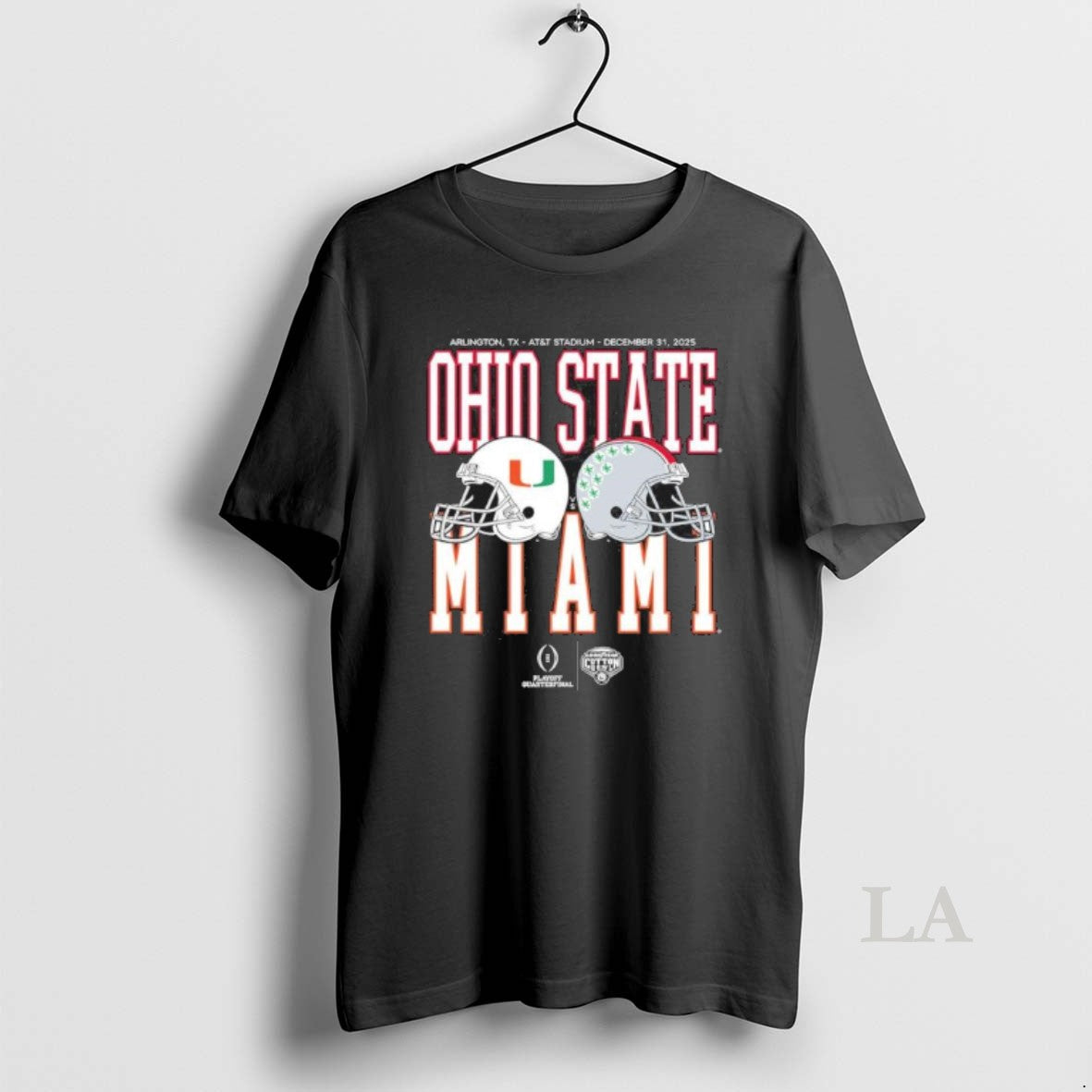 Original Cotton Bowl Classic 2025 Miami Vs Ohio State Helmet Matchup T-Shirts, Hoodie, Sweatshirt | WearSparks.com