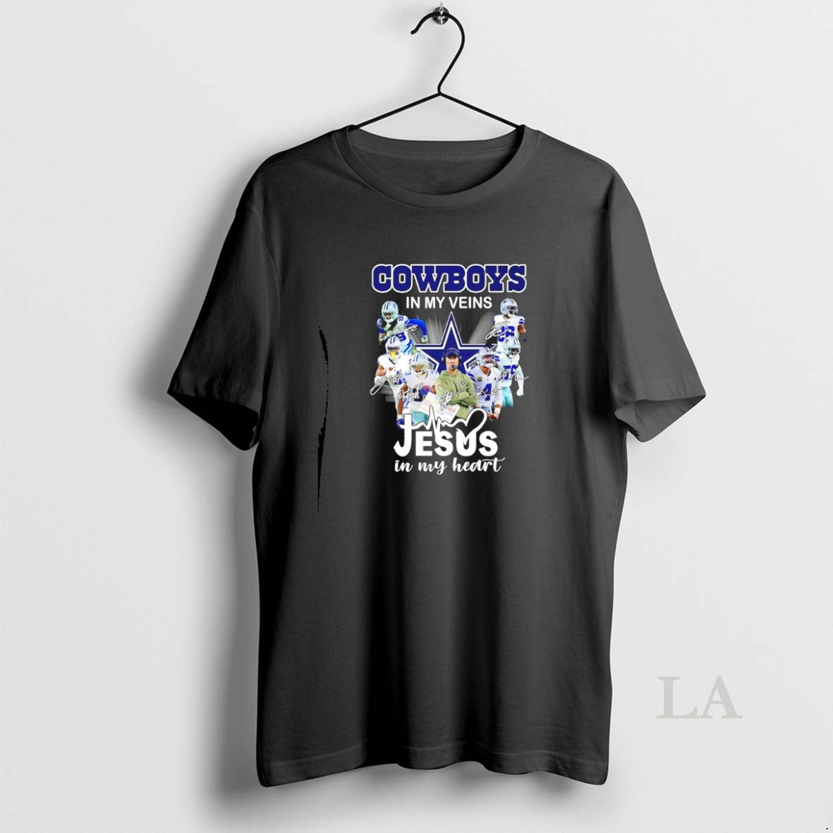 Original Dallas Cowboys In My Veins Jesus In My Heart Player Signatures T-Shirts, Hoodie, Sweatshirt | WearSparks.com