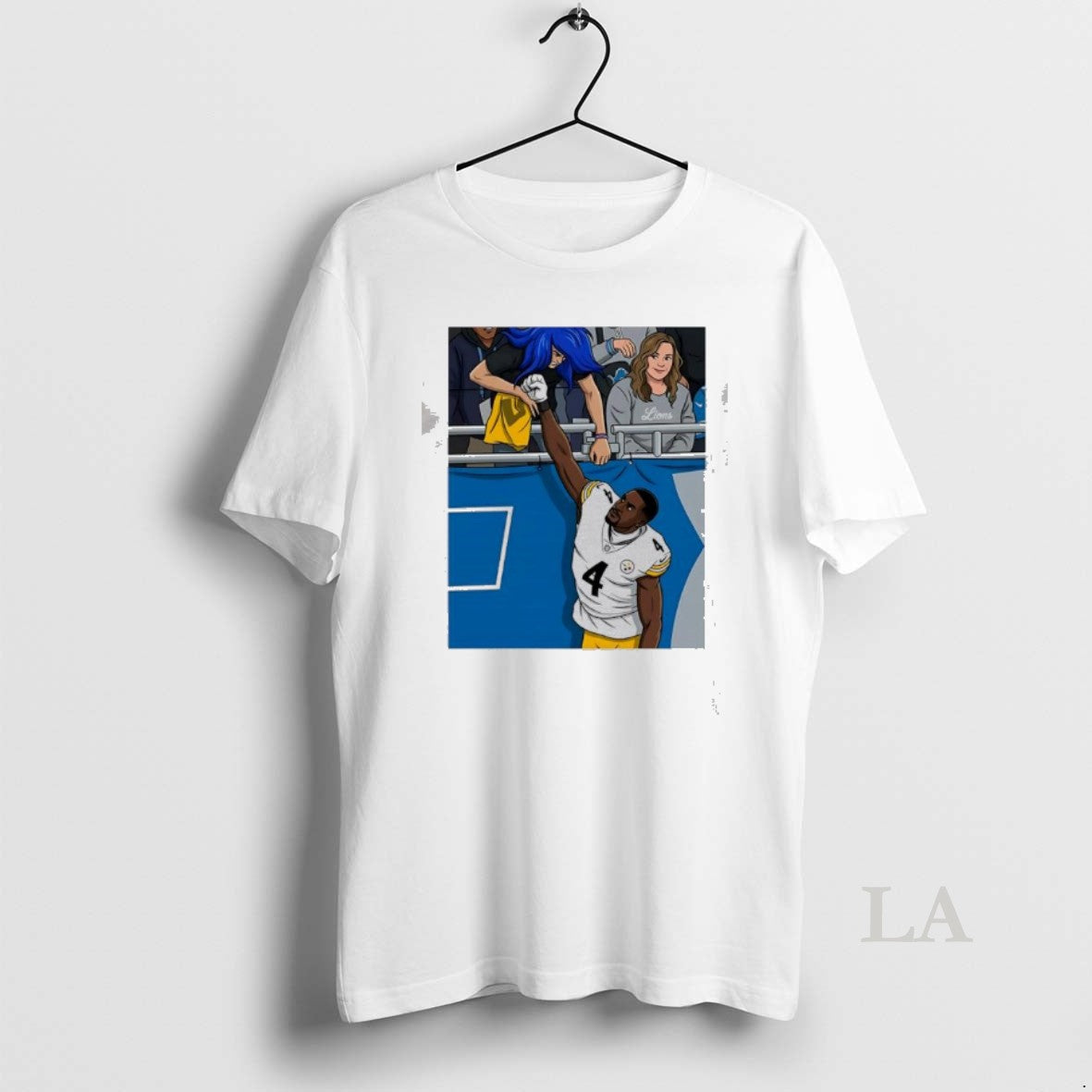Original Dk Metcalf Punched A Detroit Art Picture T-Shirts, Hoodie, Sweatshirt | WearSparks.com