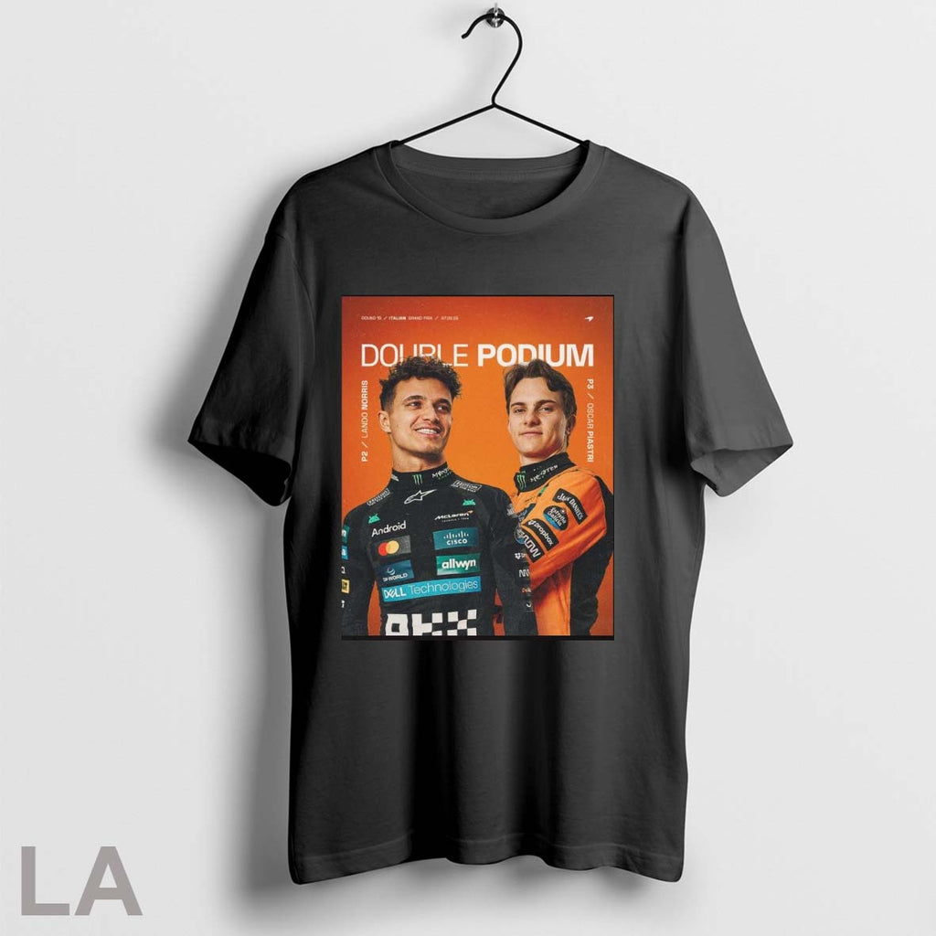 Original Double Podium Lando Norris And Oscar Piastri Mclaren At The Italian Grand Prix On