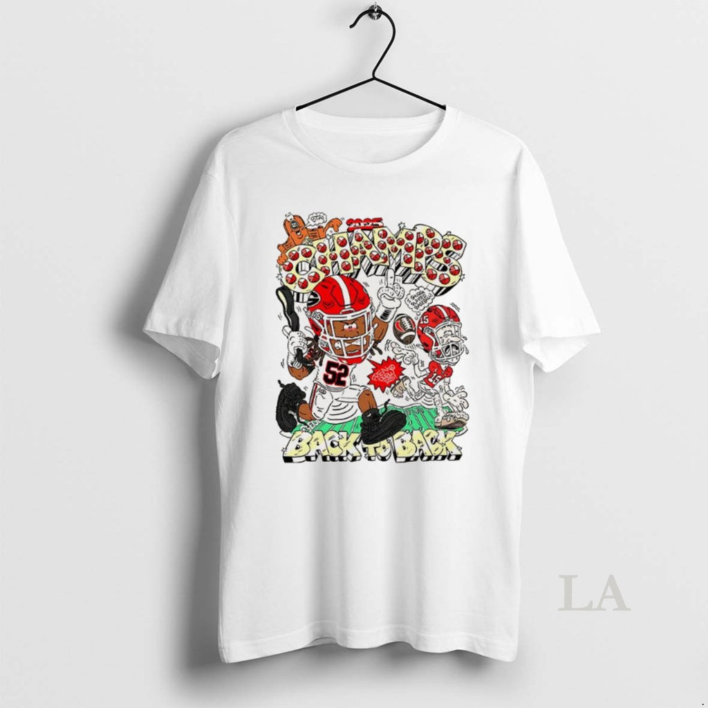 Original Georgia Bulldogs 2025 Champs Back To Back Caricature