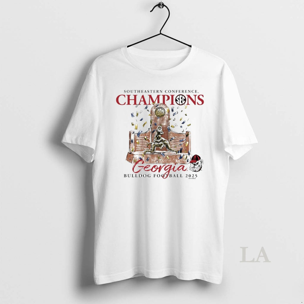 Original Georgia Bulldogs 2025 Sec Football Champions Trophy Circle
