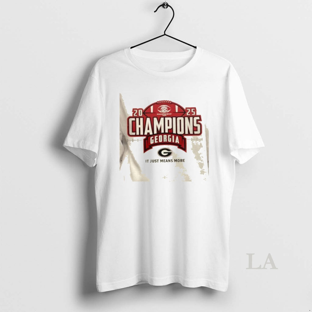 Original Georgia Bulldogs Football Champs It Just Means More 2 Sided