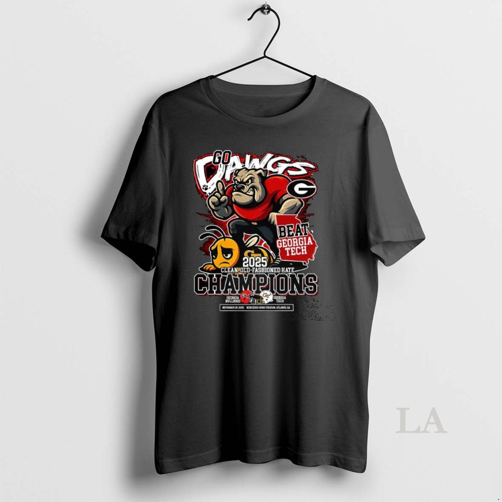 Original Georgia Bulldogs Go Dawgs 2025 Clean Old Fashioned Hate Champions