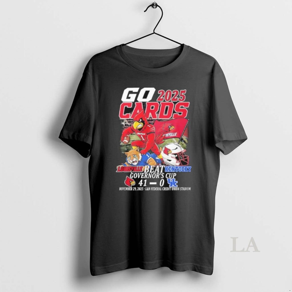 Original Go Cards Louisville Beat Kentucky Governors Cup Winners Mascot