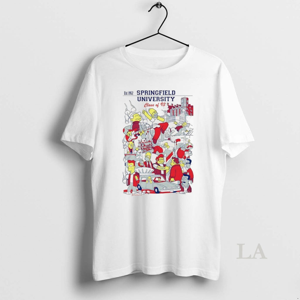 Original Homer Goes To Springfield University Class Of 93 Est 1952 Classic Cartoon