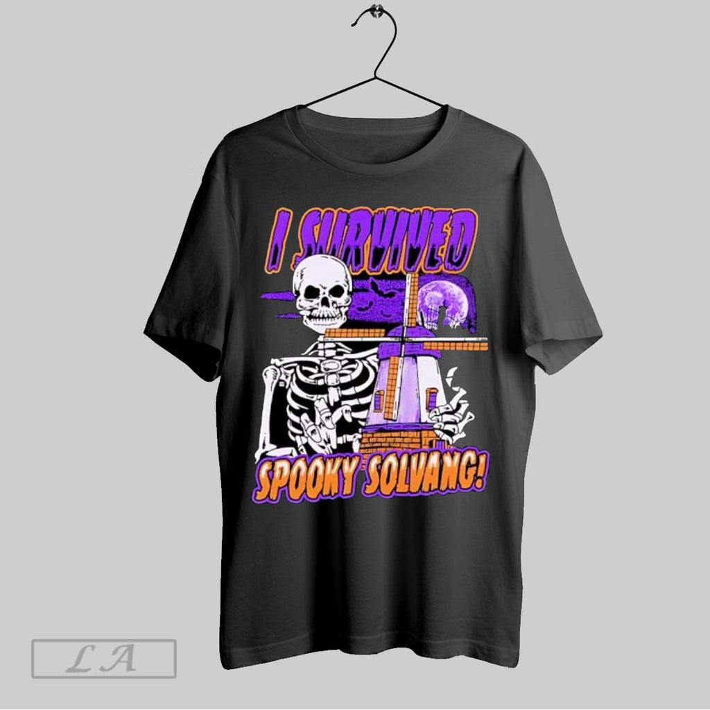 Original I Survived Spooky Solvang Skeleton Halloween