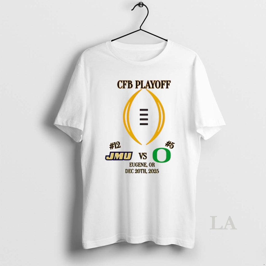 Original James Madison Vs Oregon 2025 Cfp First Rd Playoff Game 4