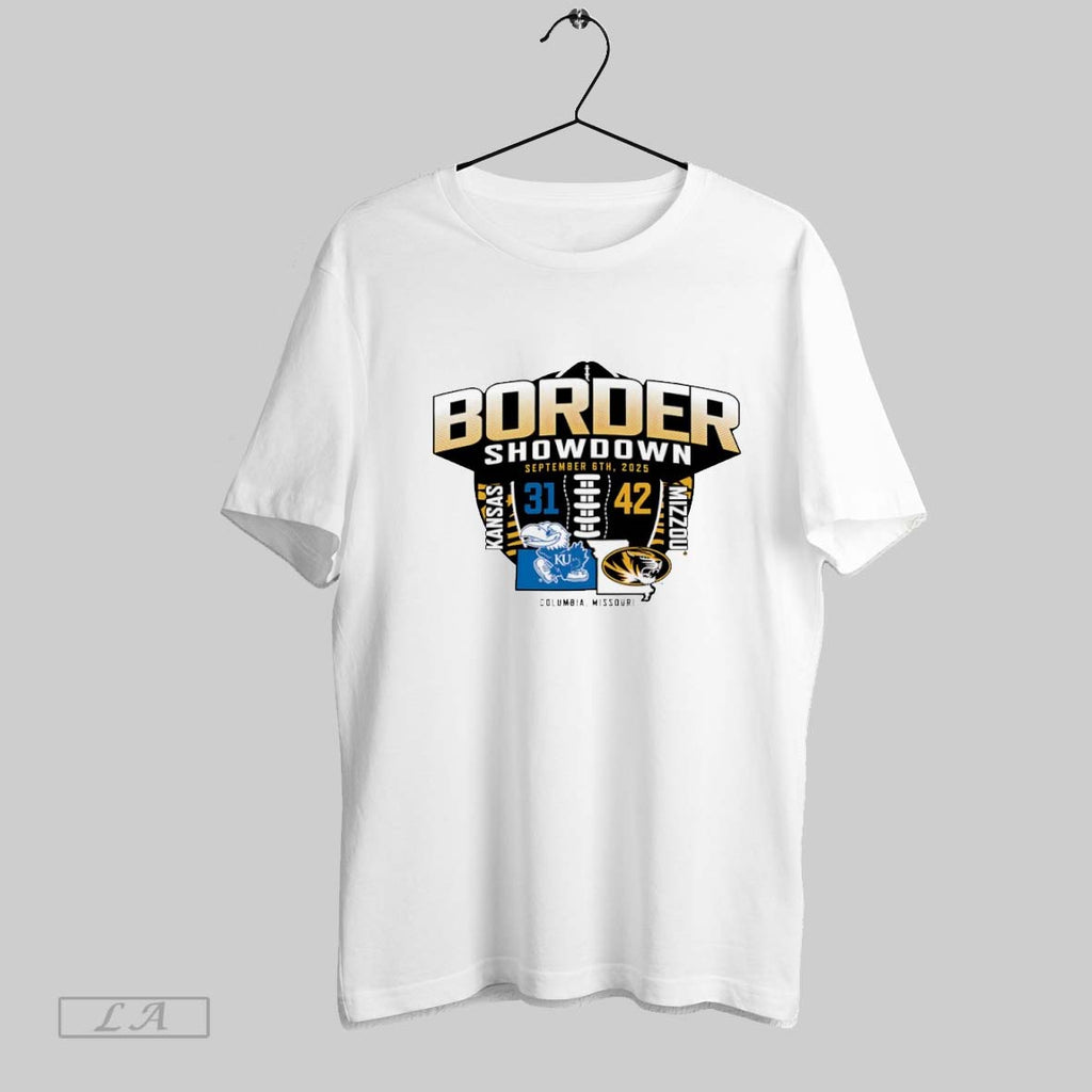 Original Kansas Jayhawks Vs Missouri Tigers 2025 Border Showdown 31 42 Score