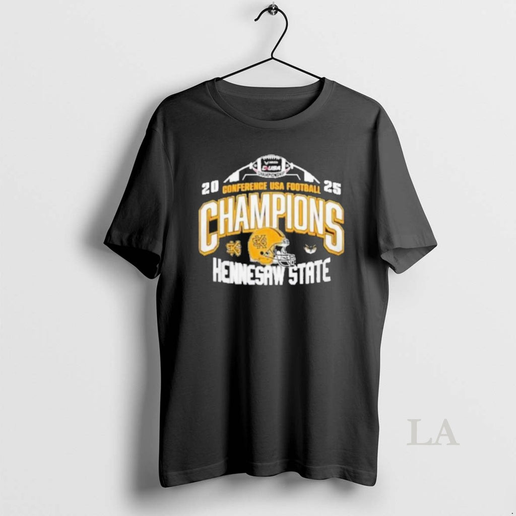 Original Kennesaw State Owls 2025 Conference Usa Football Champions Helmet