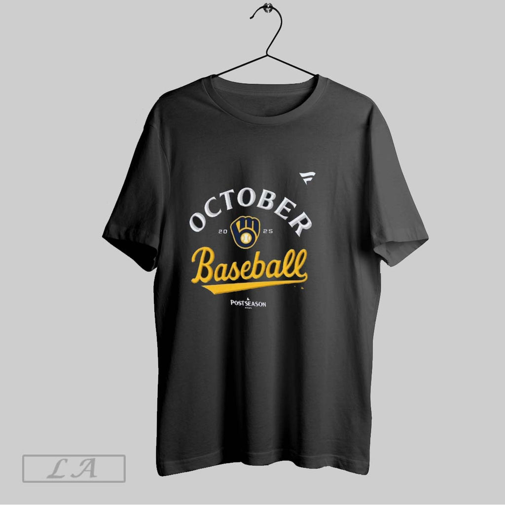 Original Mlb October Baseball Milwaukee Brewers 2025 T Shirt