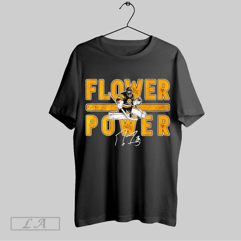 Original Marc Andre Fleury Flower Power Pittsburgh Penguins Signature