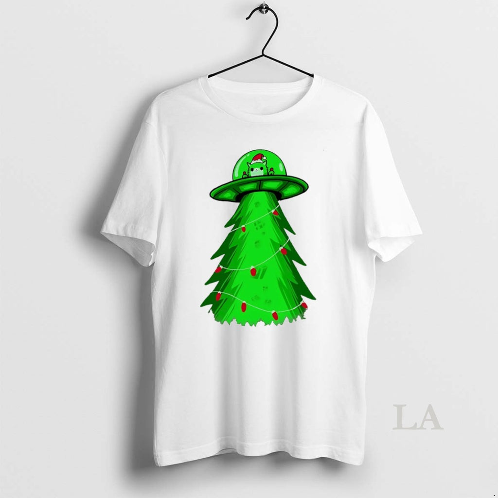 Original Meow Ter Space Delivery Service Ufo Christmas Tree Circle