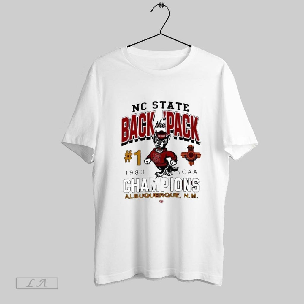 Original Nc State Back The Pack 1983 Ncaa Champions Albuquerque