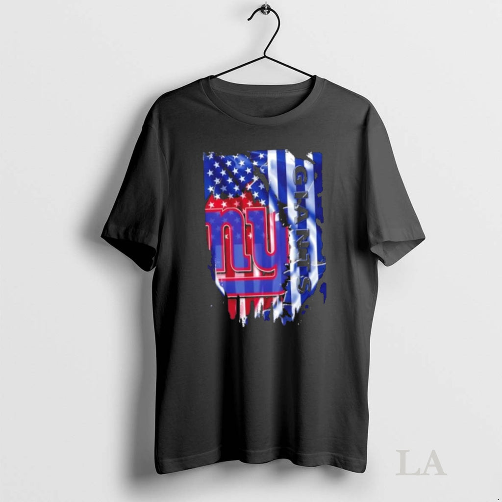 Original New York Giants Football X American Flag