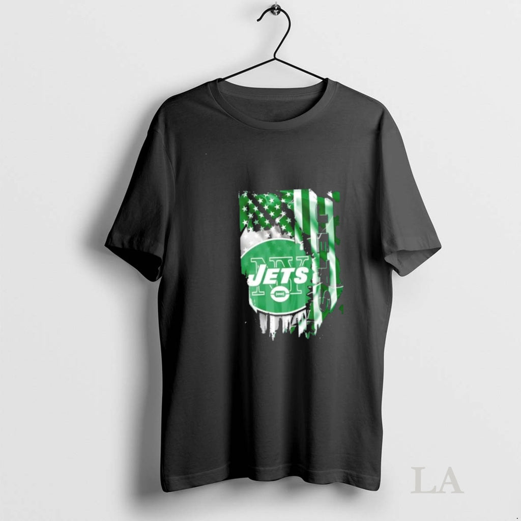 Original New York Jets Football X American Flag
