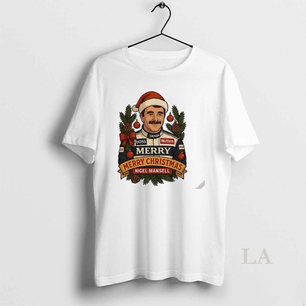 Original Nigel Mansell Formula One Racing Merry Christmas