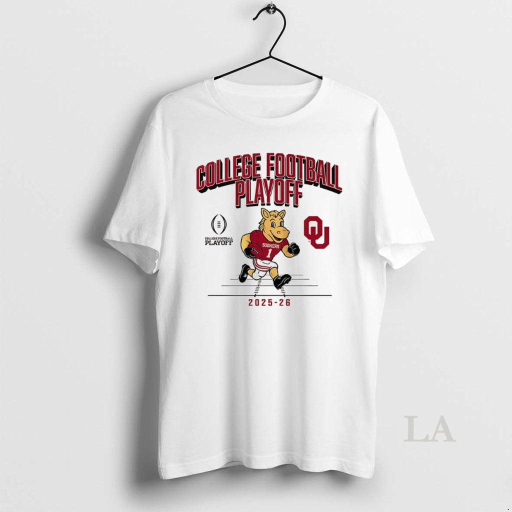 Original Oklahoma Sooners Ncaa College Football Playoff Team 2025 2026 Mascot Running