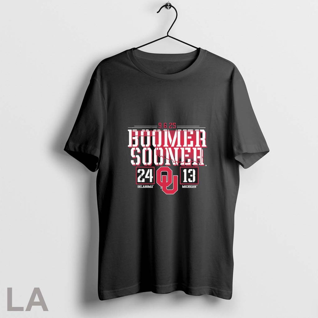 Original Oklahoma Win 24 13 Michigan Boomer Sooner Gameday Showdown