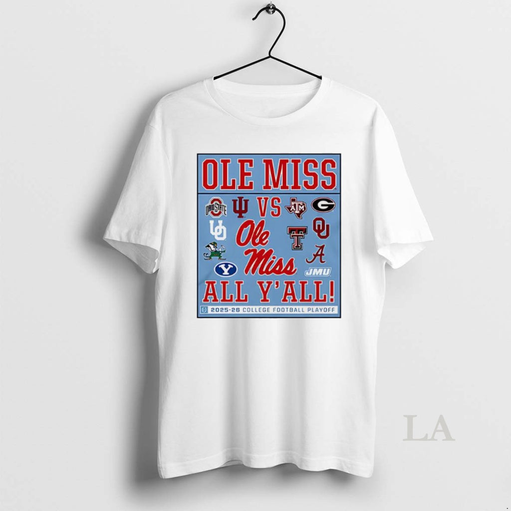 Original Ole Miss Vs All Yall 2025 2026 Cfp Logo