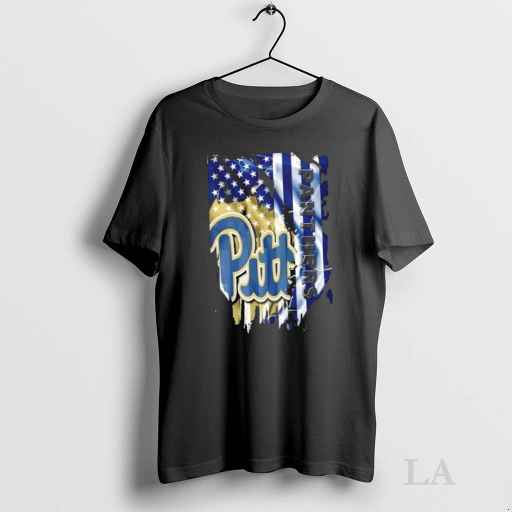 Original Pittsburgh Panthers Football X American Flag