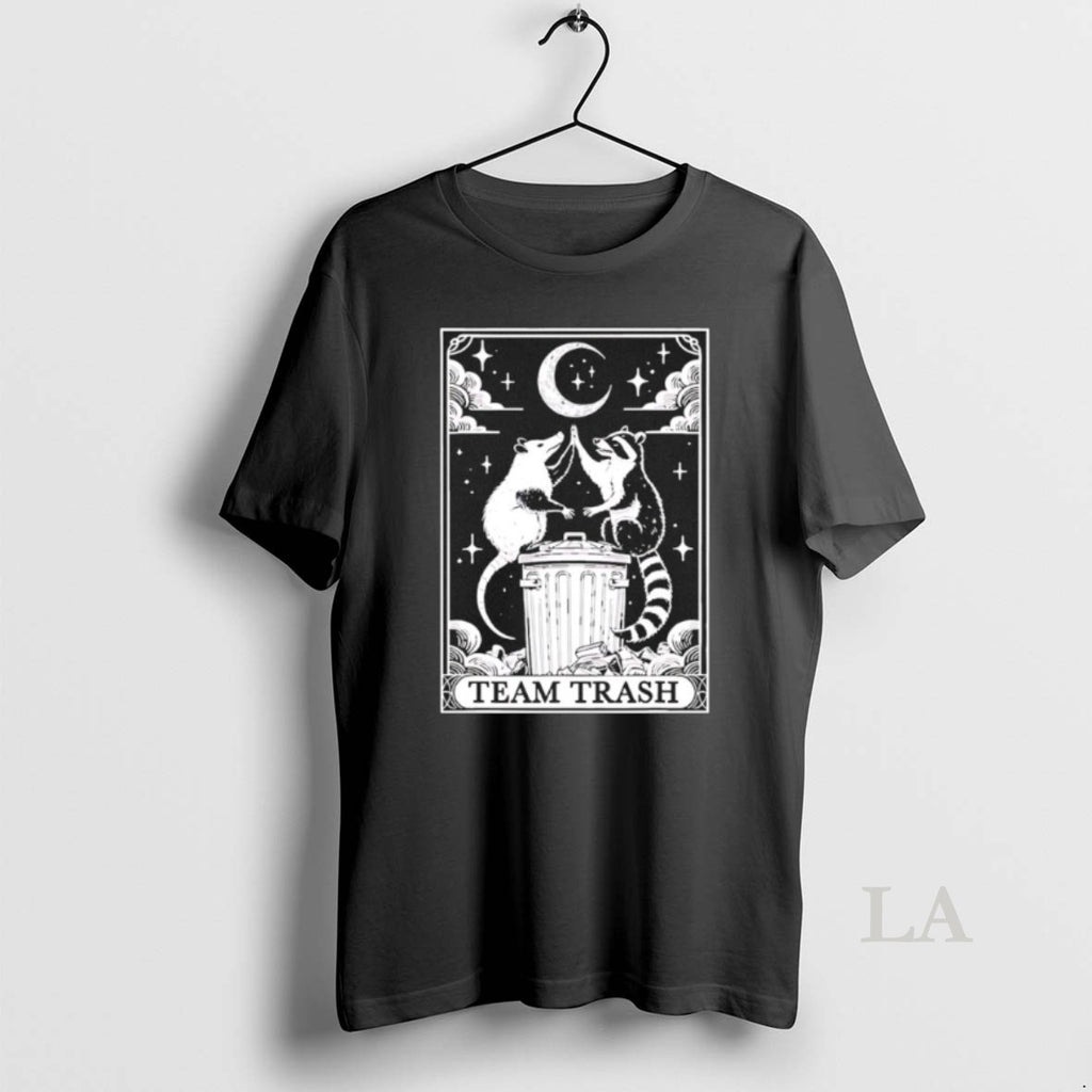 Original Possum And Raccoon Team Trash Tarot Card