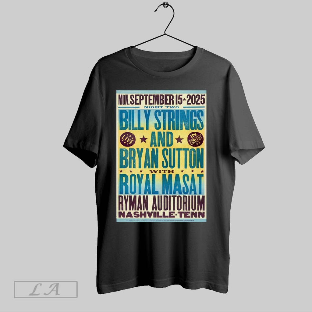Original Poster Billy Strings And Bryan Sutton With Royal Masat Nashville Tn September 15 2025