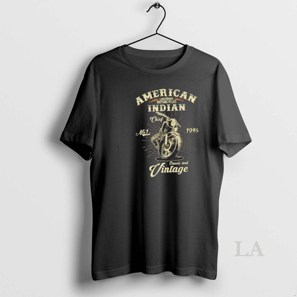 Original Retro American Motorcycle Indian For Old Biker 1946