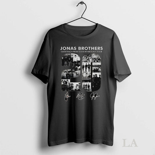 Original Retro Jonas Brothers Tour Greetings From Your Hometown Tour Signature