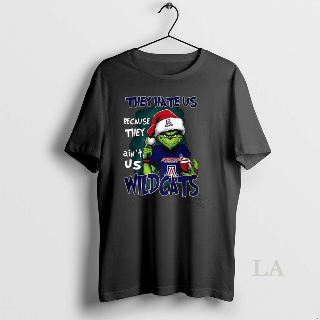 Original Santa Grinch They Hate Us Because They Aint Us Arizona Wildcats