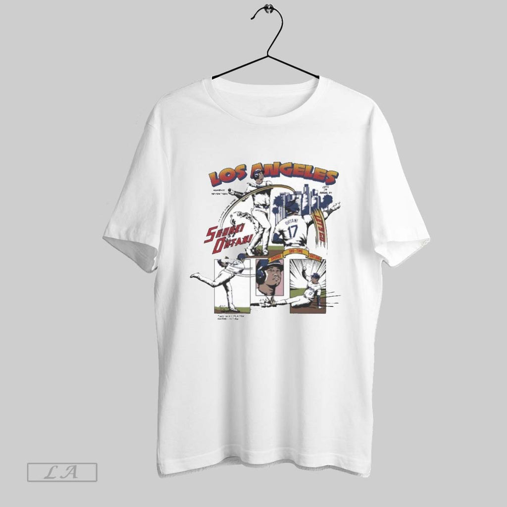 Original Shohei Ohtani Los Angeles Dodgers Comic Retro