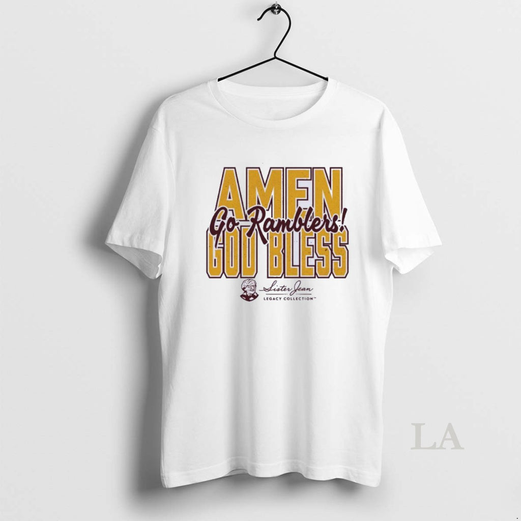 Original Sister Jean Amen God Bless Go Ramblers