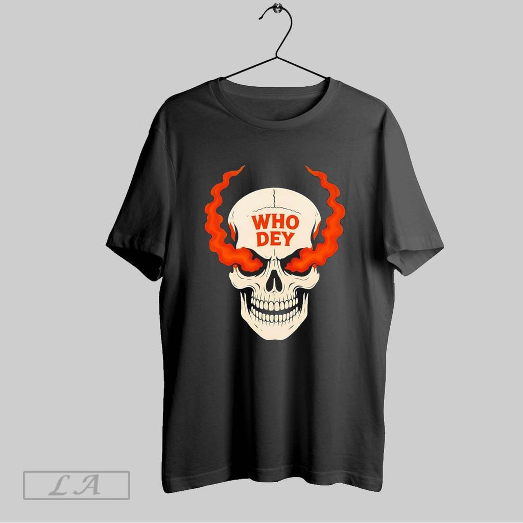 Original Smoking Skull Who Dey