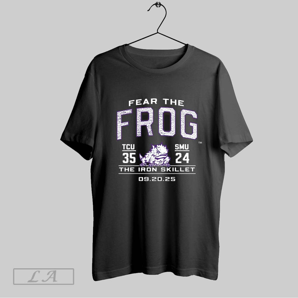 Original Tcu Horned Frogs Vs Smu Mustangs Fear The Frog The Iron Skillet 09 20