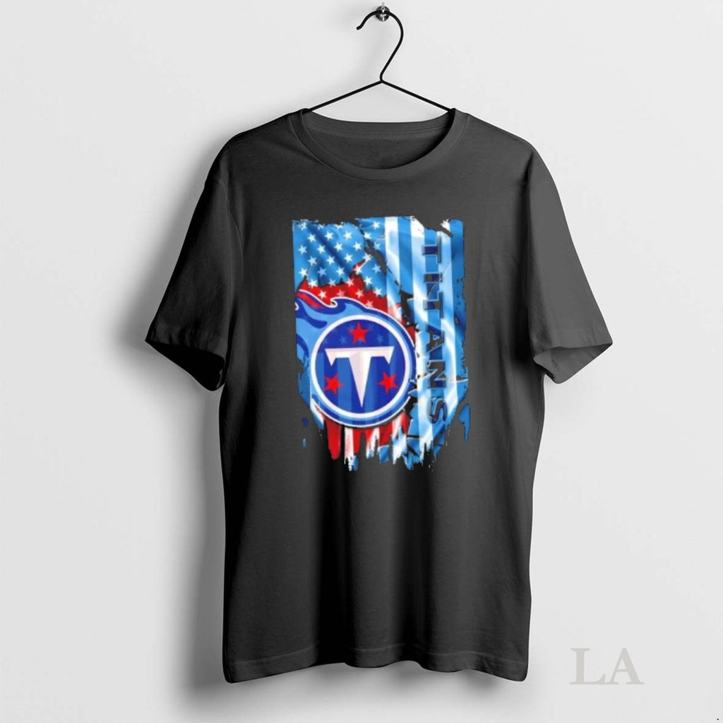 Original Tennessee Titans Football X American Flag