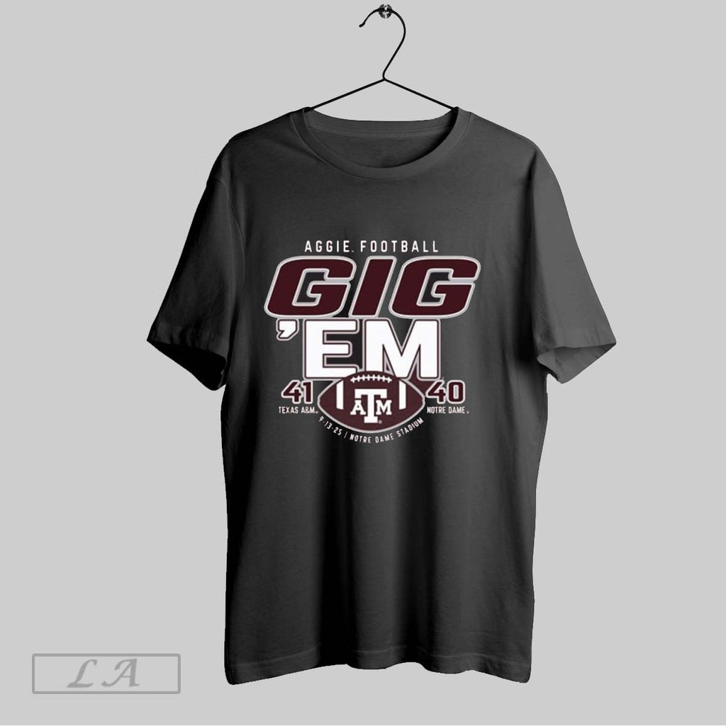 Original Texas Am Aggies 41 40 Notre Dame Fighting Irish Gic Em