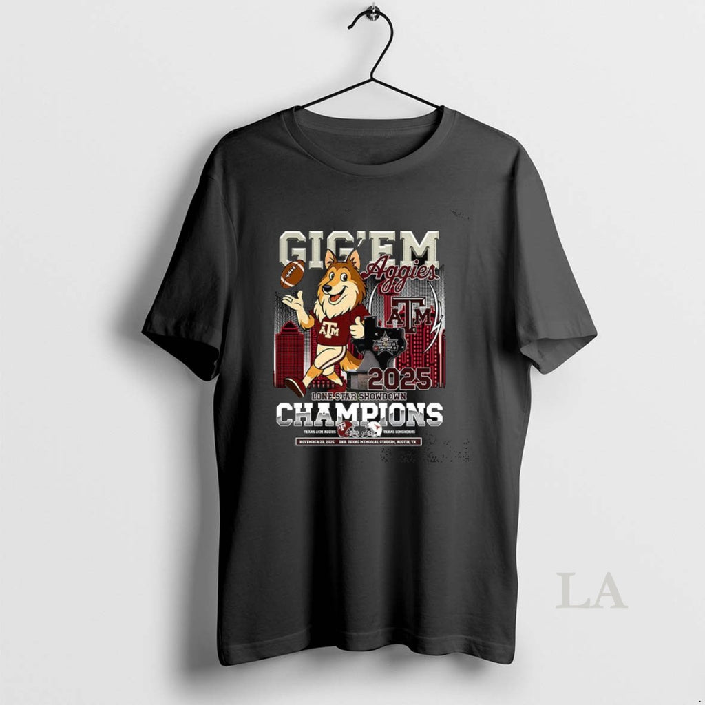Original Texas Am Aggies Mascot Gig Em Lone Star Showdown Champions