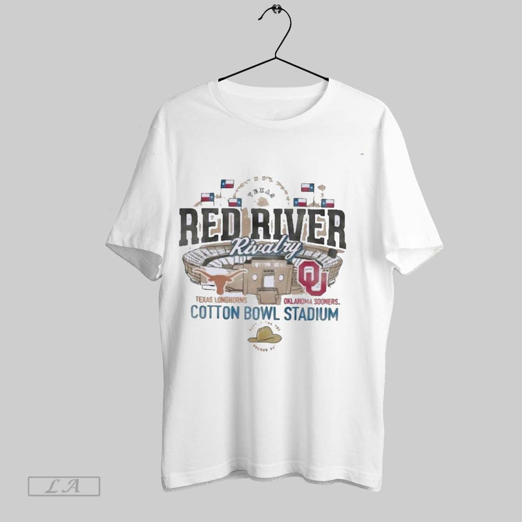 Original Texas Longhorns Vs Oklahoma Sooners 2025 Red River Rivalry Stadium Match Up