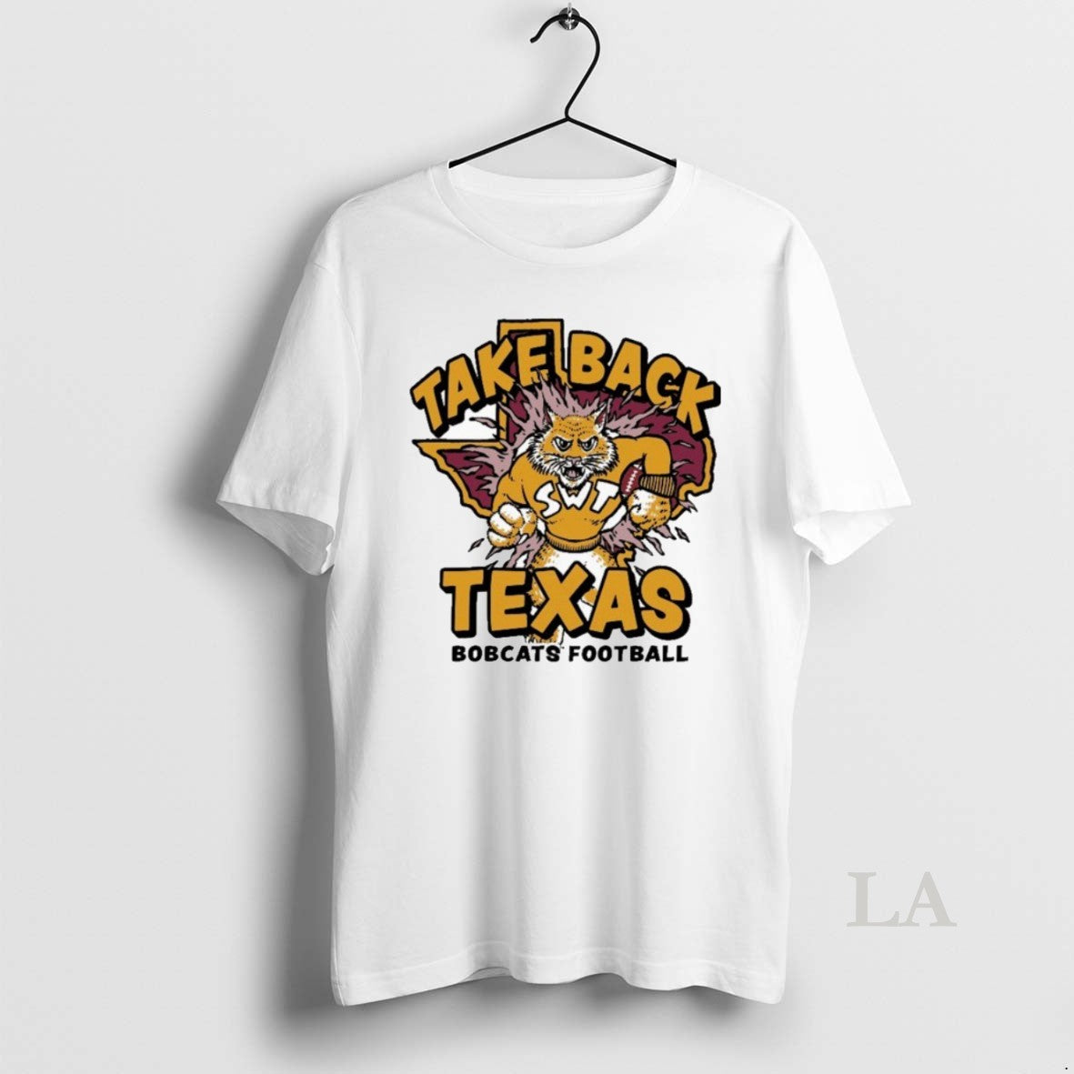 Original Texas State Bobcats Football Take Back Texas Mascot