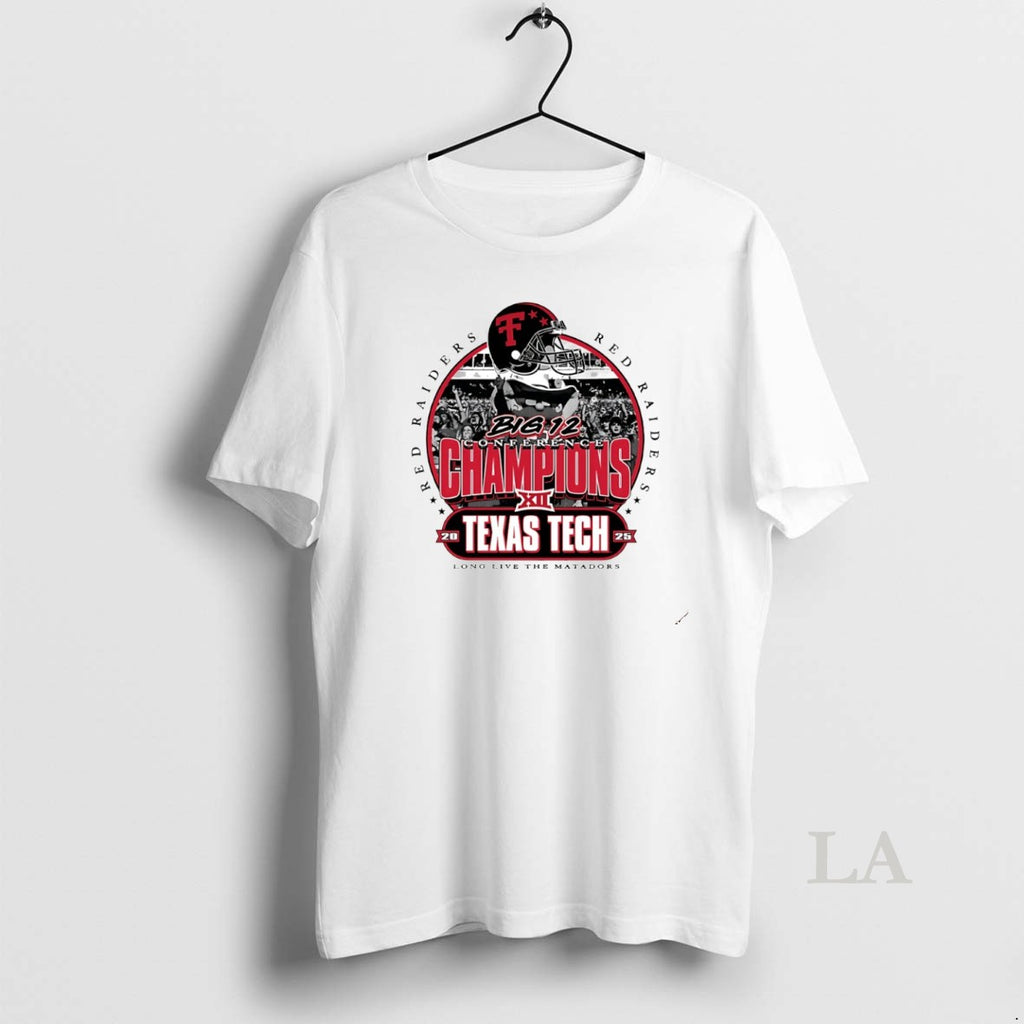 Original Texas Tech Red Raiders 2025 Big 12 Conference Champions Long Live The Matadors Helmet