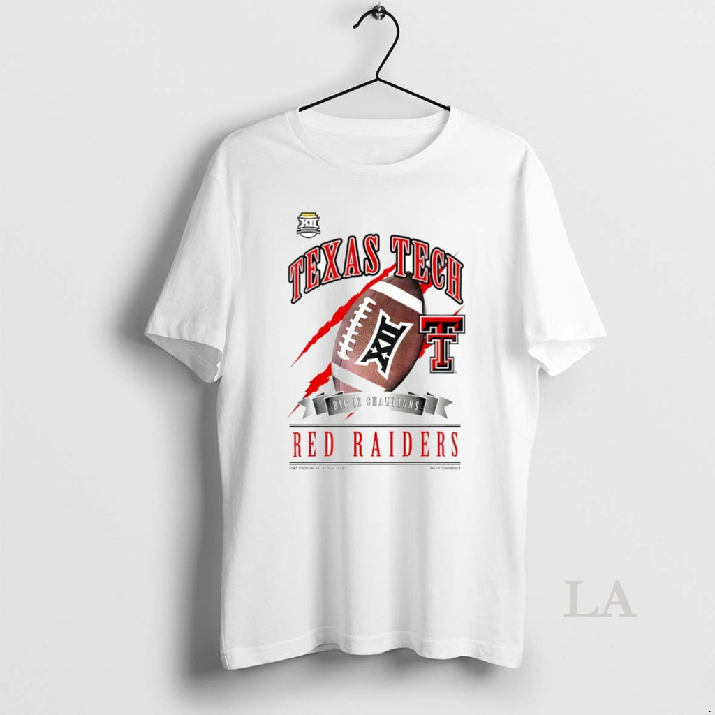 Original Texas Tech Red Raiders Big 12 Champions 2025 Scratches Graphic Circle