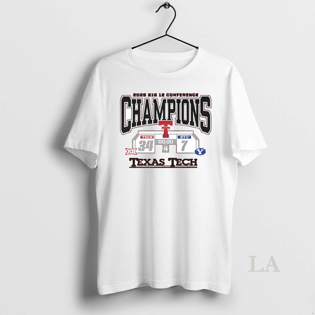 Original Texas Tech Red Raiders Vs Byu Cougars Big 12 Conference Champions Score 2025