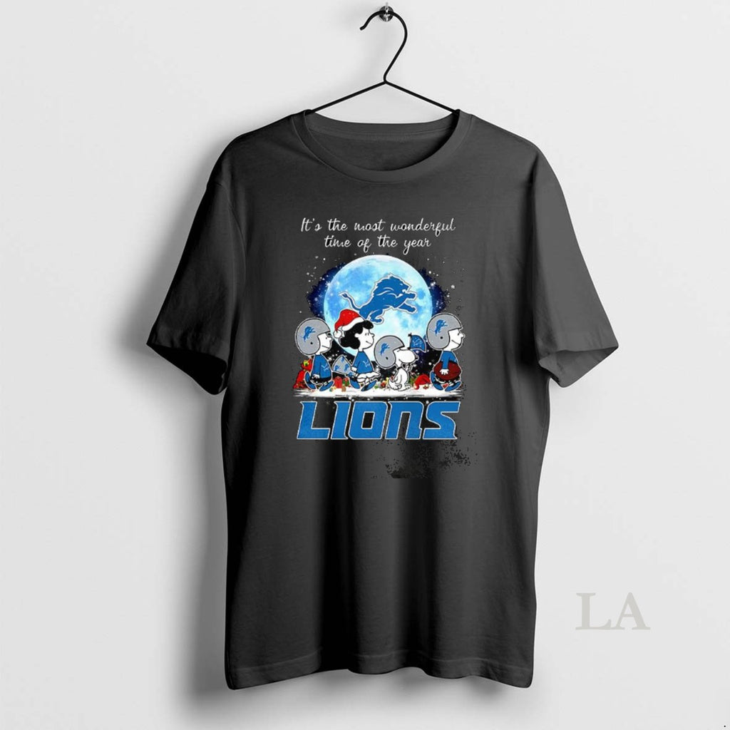 Original The Peanuts Detroit Lions Its The Most Wonderful Time Of The Year Merry Christmas